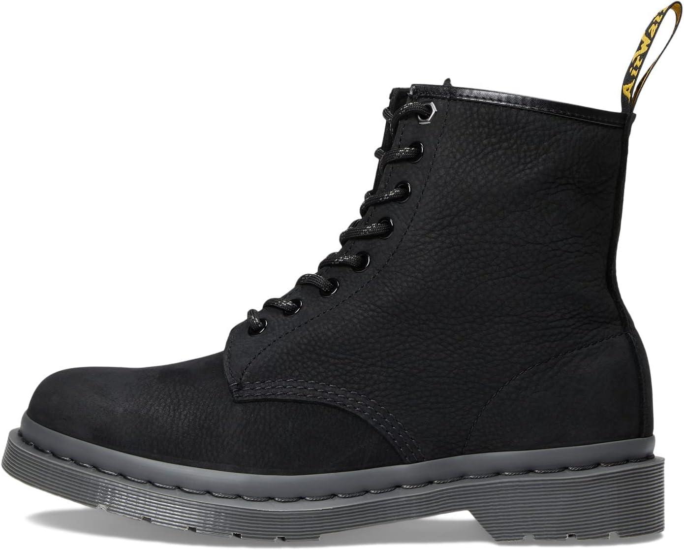 image:imageDr Martens Womens Maple Zip Steel Toe Light Industry BootsBlack Milled Nubuck Wp