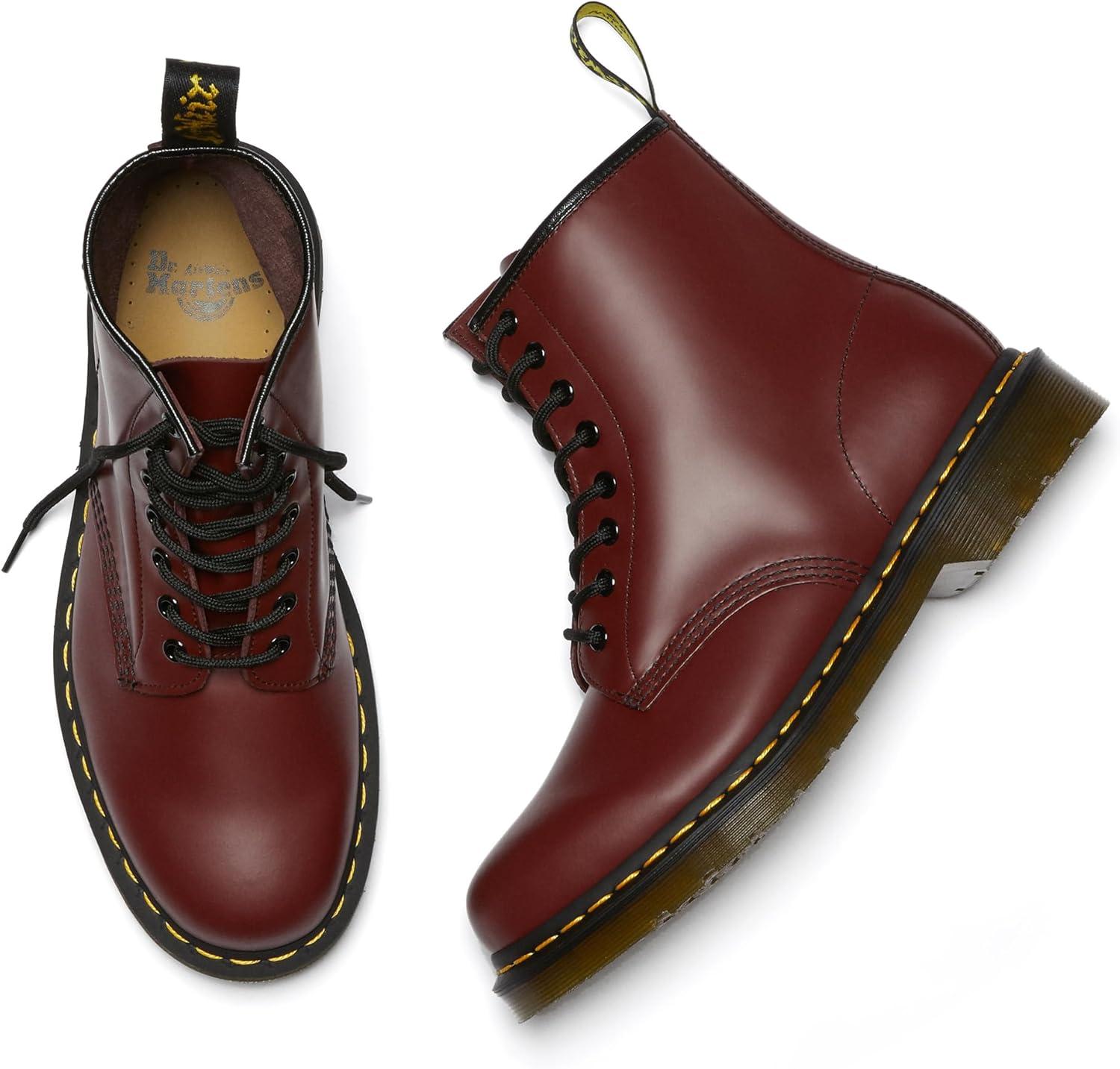 image:imageDr Martens Womens Maple Zip Steel Toe Light Industry BootsCherry Red Smooth