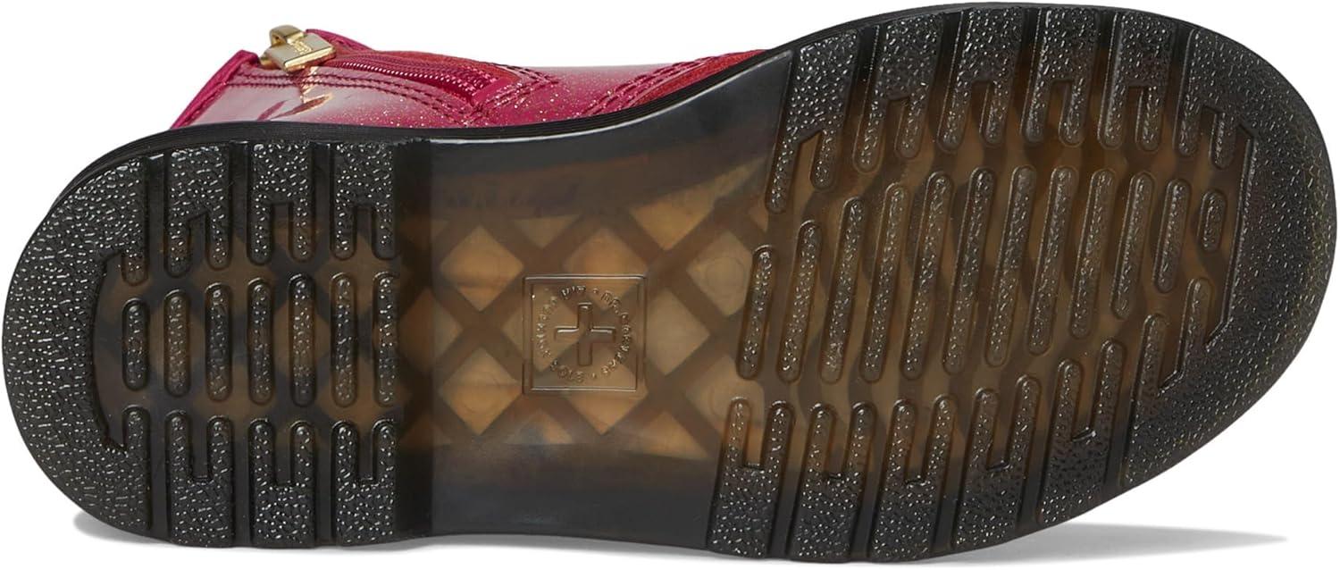 image:imageDr Martens Womens Maple Zip Steel Toe Light Industry BootsFuchsiaSilverGold Glitter