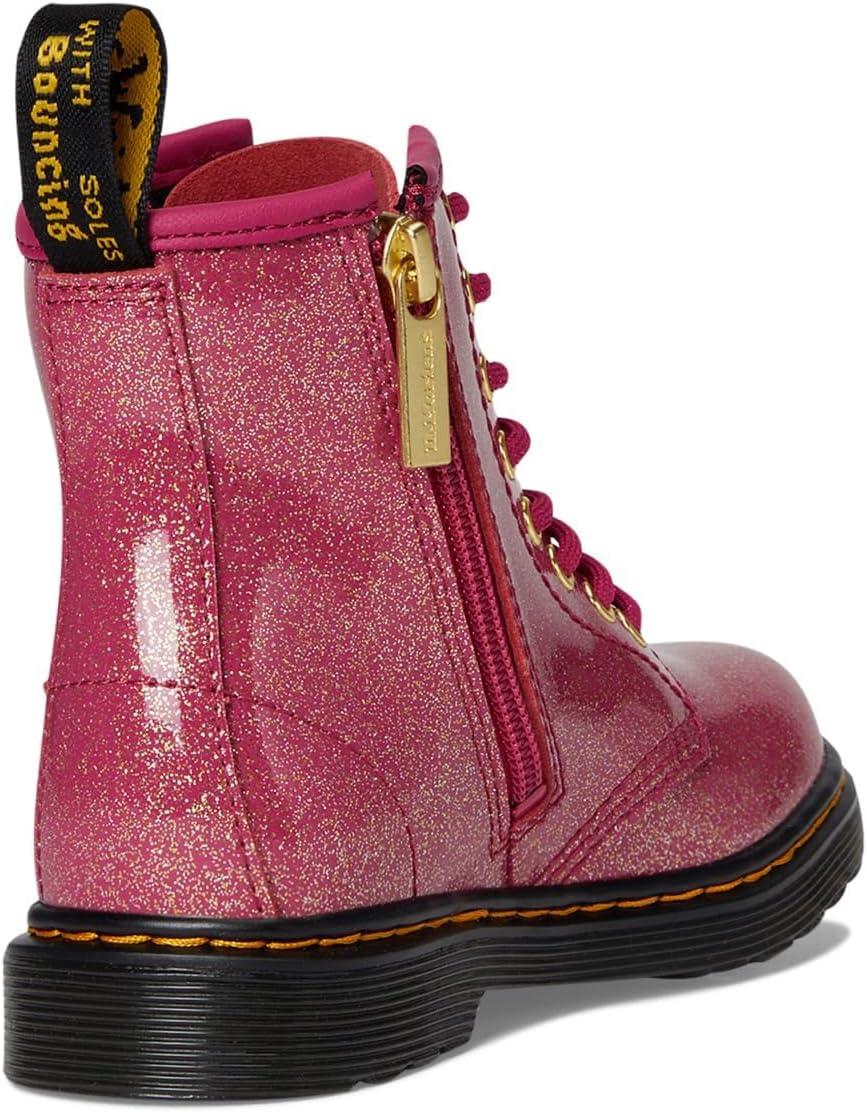 image:imageDr Martens Womens Maple Zip Steel Toe Light Industry BootsFuchsiaSilverGold Glitter