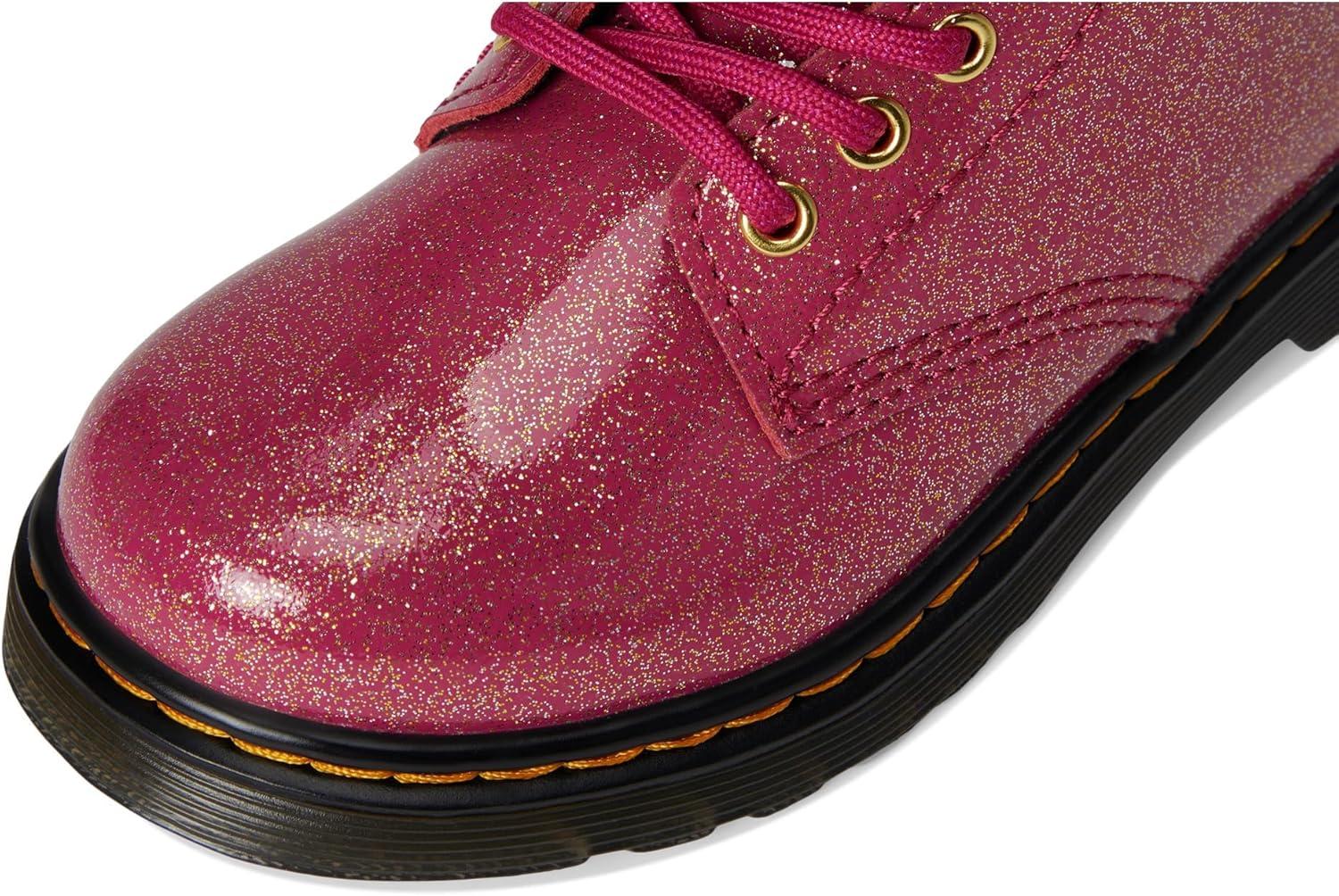 image:imageDr Martens Womens Maple Zip Steel Toe Light Industry BootsFuchsiaSilverGold Glitter