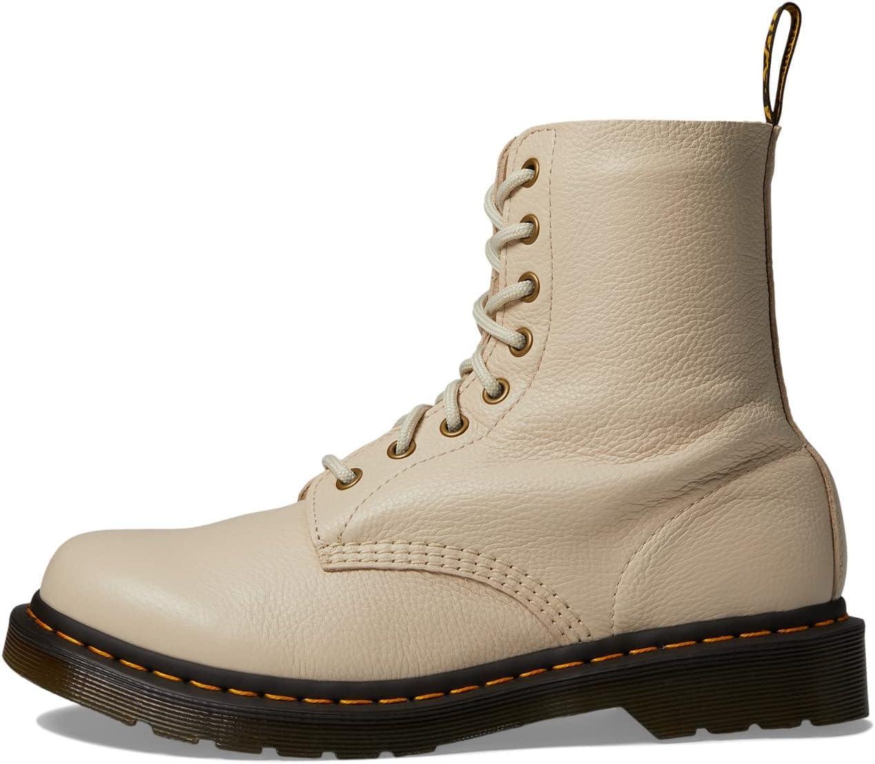 image:imageDr Martens Womens Maple Zip Steel Toe Light Industry BootsParchment Beige