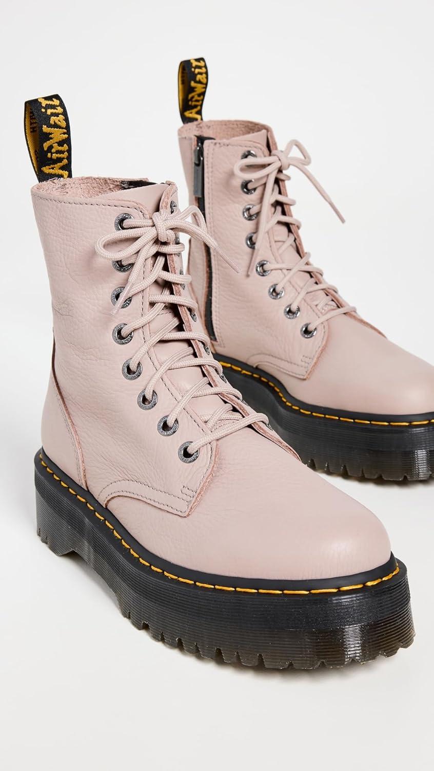 image:imageDr Martens Womens Maple Zip Steel Toe Light Industry BootsVintage Taupe Pisa