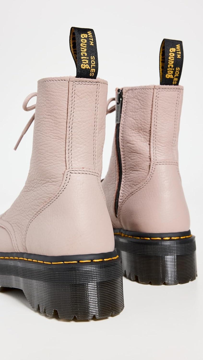 image:imageDr Martens Womens Maple Zip Steel Toe Light Industry BootsVintage Taupe Pisa