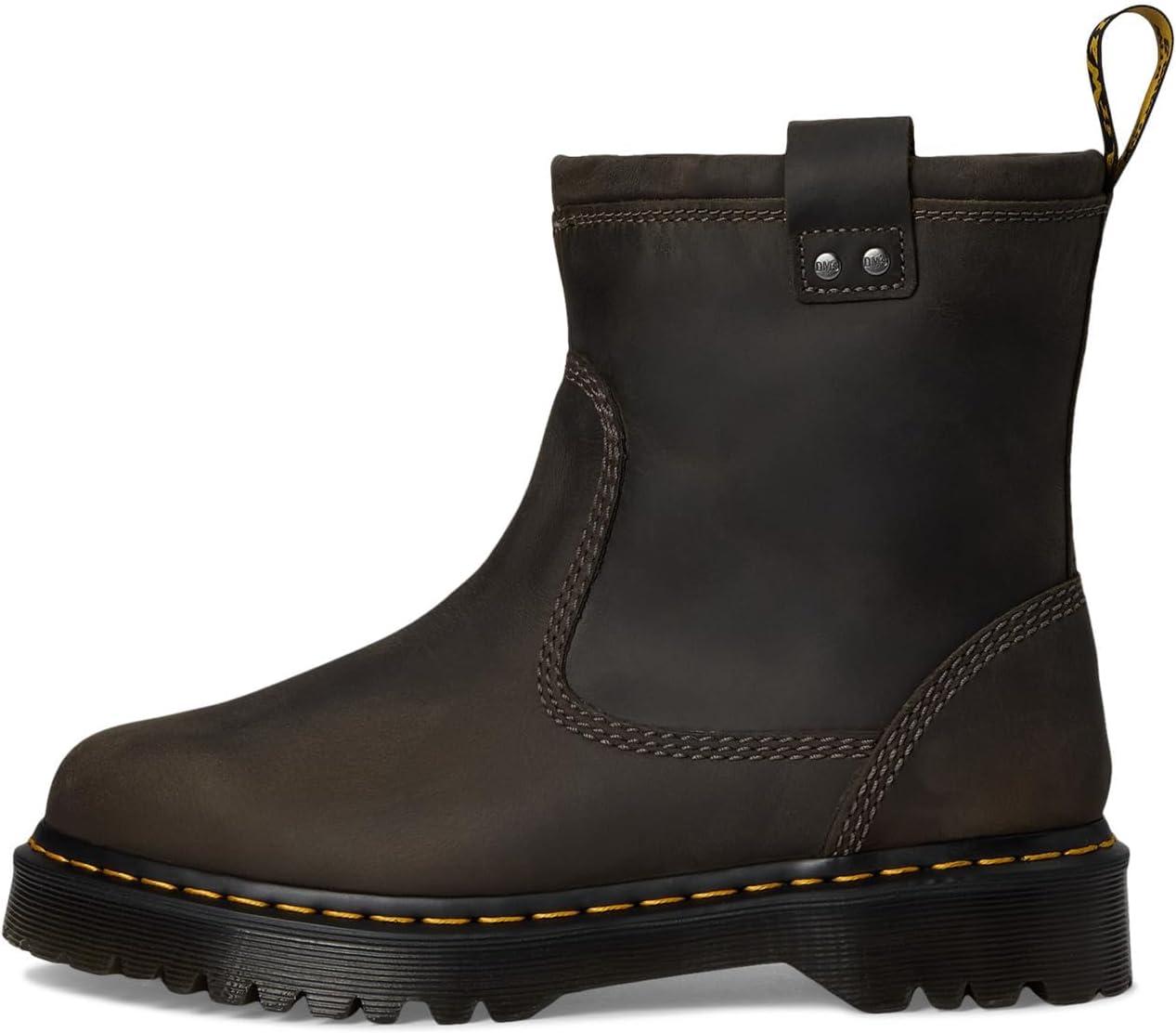 image:imageDr Martens womens Anistone Lo Leather BootsCharcoal Grey