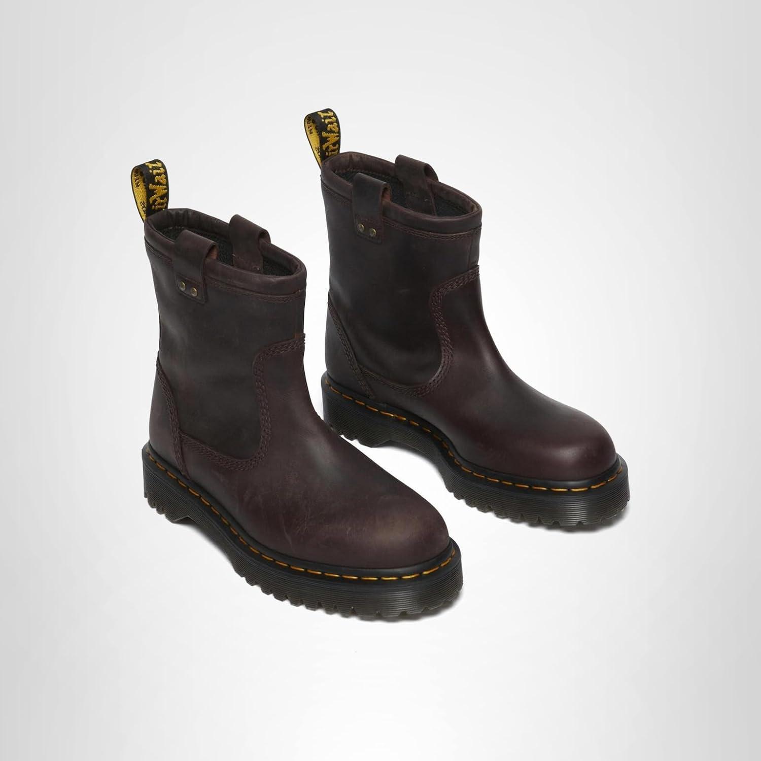 image:imageDr Martens womens Anistone Lo Leather BootsDark Brown