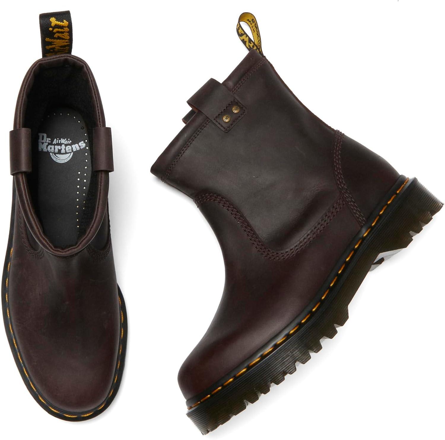 image:imageDr Martens womens Anistone Lo Leather BootsDark Brown
