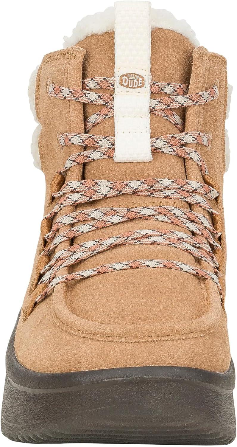 image:imageHEYDUDE womens Wendy Peak Apres Suede CozstitChestnutBlack