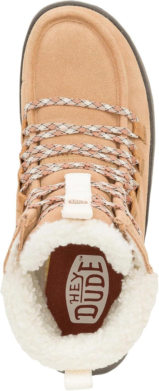 image:imageHEYDUDE womens Wendy Peak Apres Suede CozstitChestnutBlack