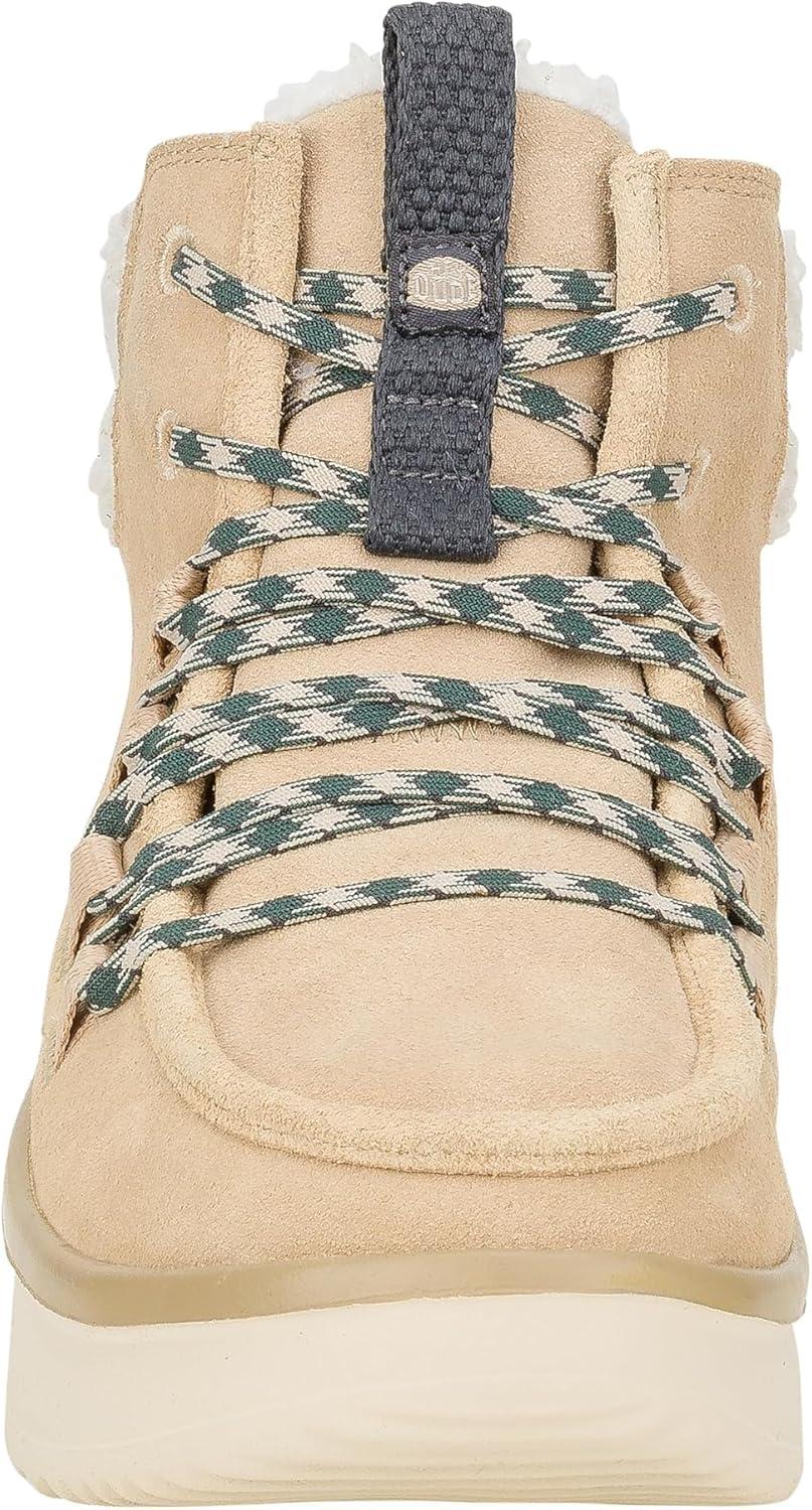 image:imageHEYDUDE womens Wendy Peak Apres Suede CozstitSand Beige