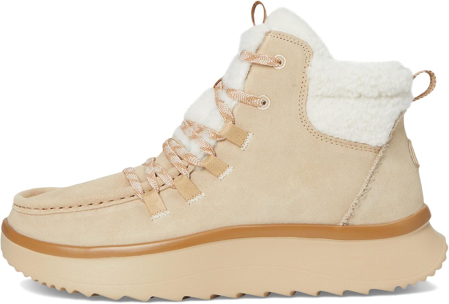 image:imageHEYDUDE womens Wendy Peak Apres Suede CozstitTan