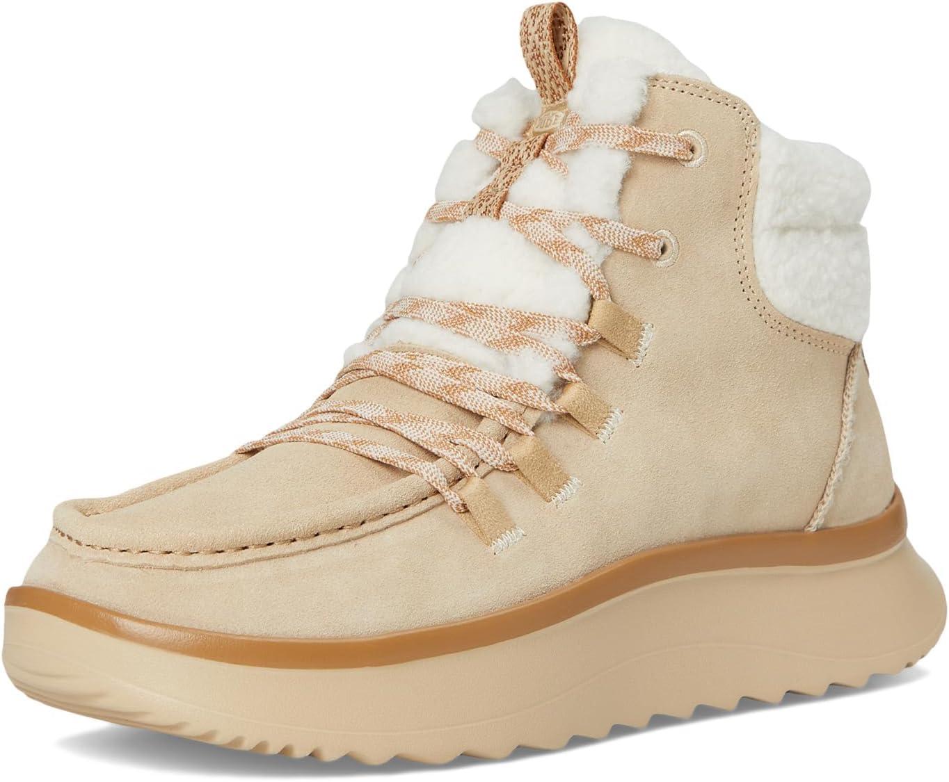 image:imageHEYDUDE womens Wendy Peak Apres Suede CozstitTan