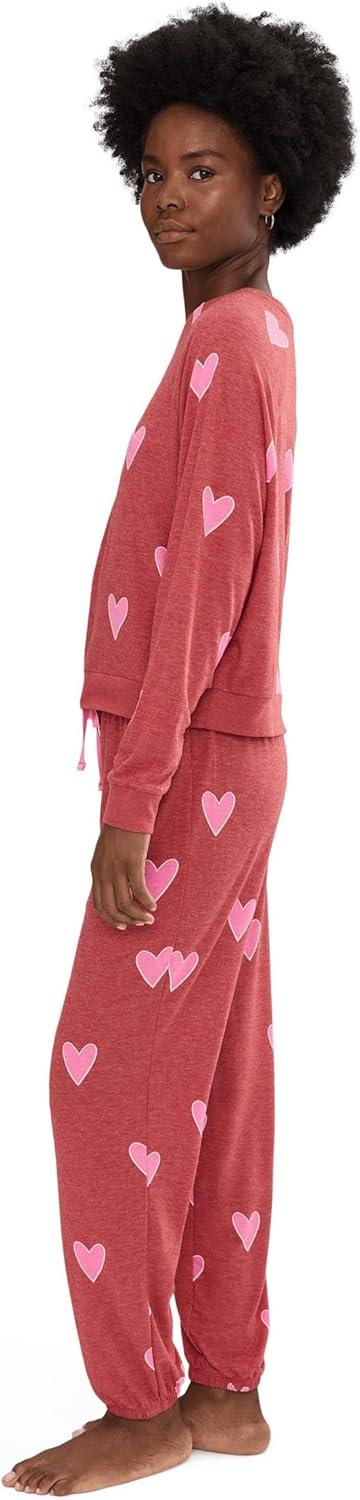image:imageHoneydew Intimates womens Star Seeker Brushed Jersey Lounge SetCherry Hearts