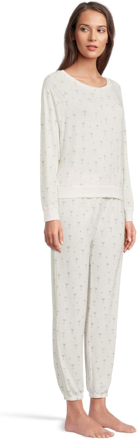 image:imageHoneydew Intimates womens Star Seeker Brushed Jersey Lounge SetIvory Martinis