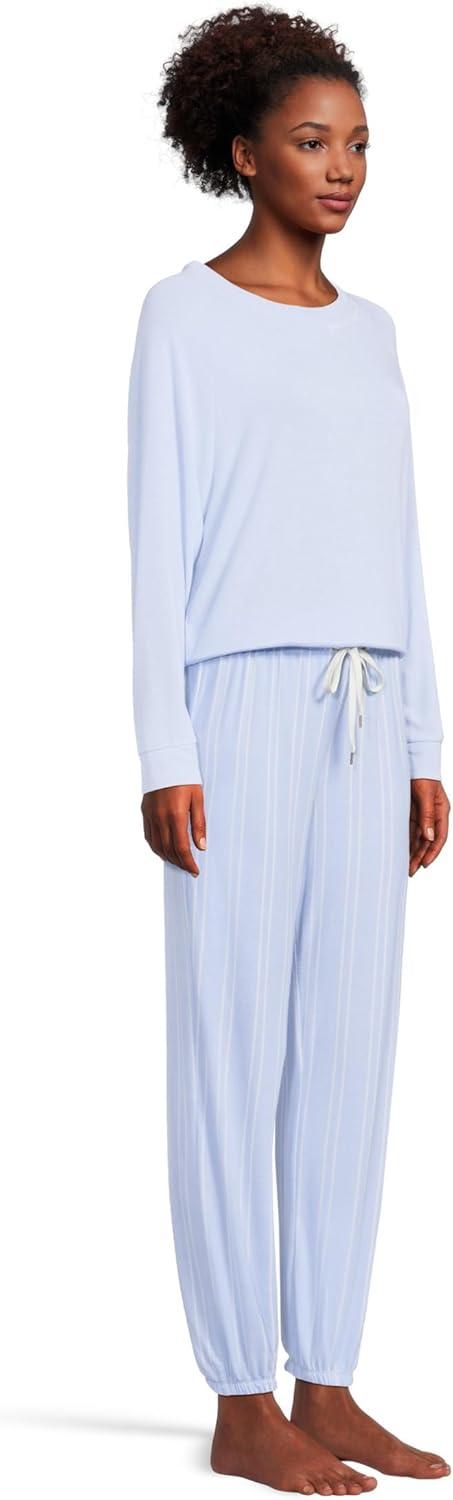 image:imageHoneydew Intimates womens Star Seeker Brushed Jersey Lounge SetMoonstruck Stripe