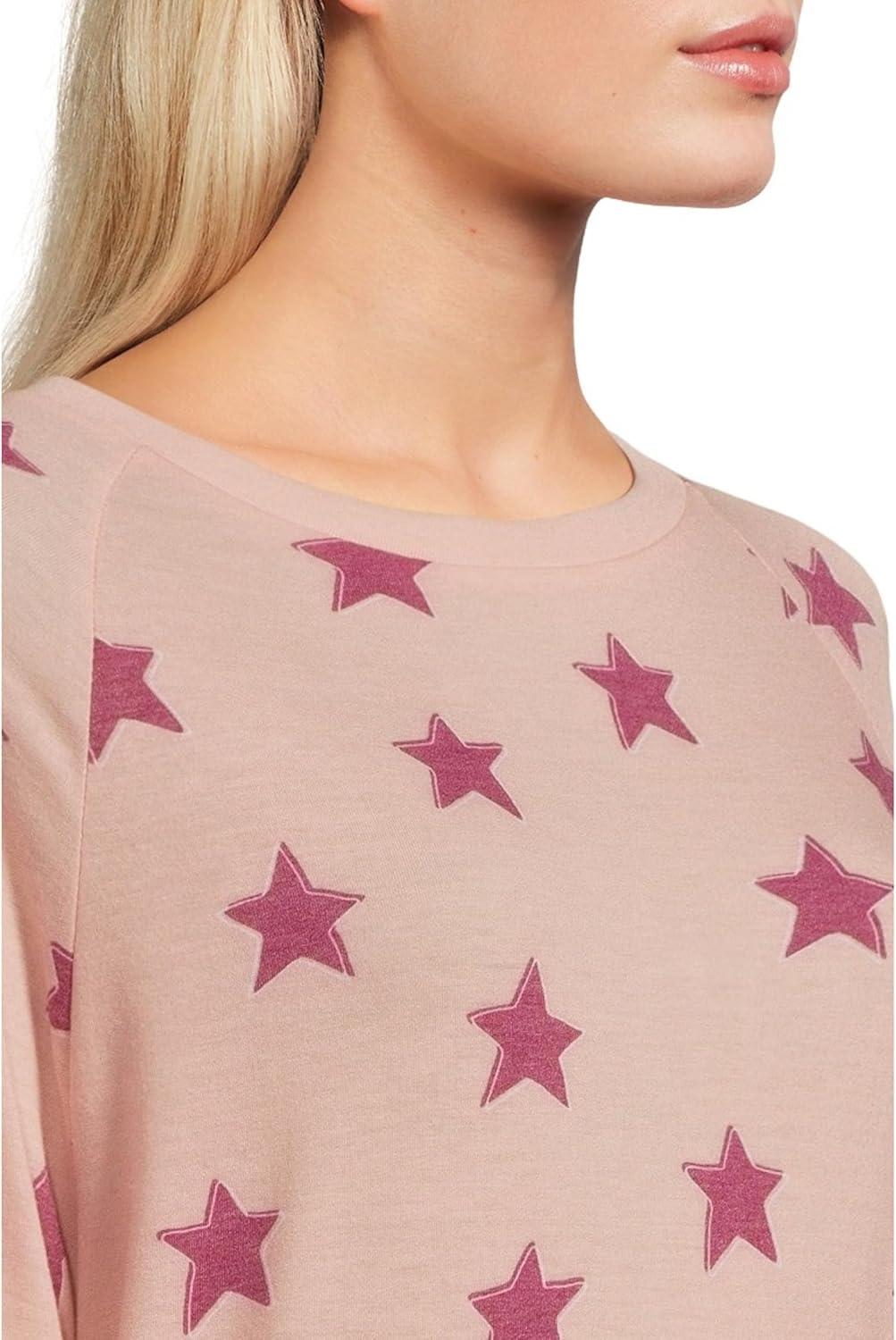 image:imageHoneydew Intimates womens Star Seeker Brushed Jersey Lounge SetSoft Pink Stars