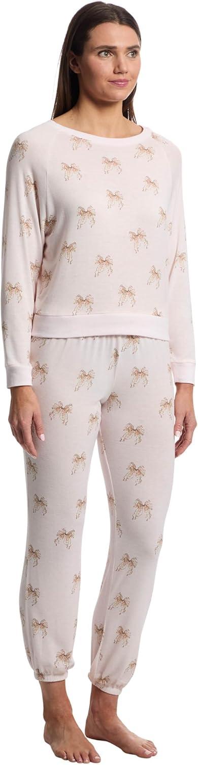 image:imageHoneydew Intimates womens Star Seeker Brushed Jersey Lounge SetSweetheart Bows