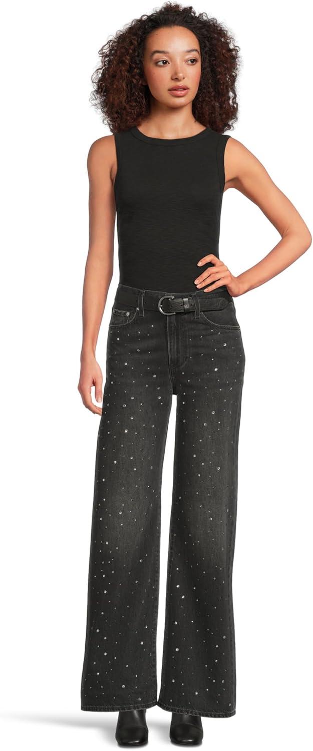 image:imageLevis Womens Ribcage Wide LegDazzle Me Smoke