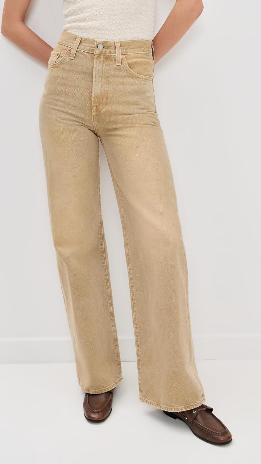image:imageLevis Womens Ribcage Wide LegScraped Travertine