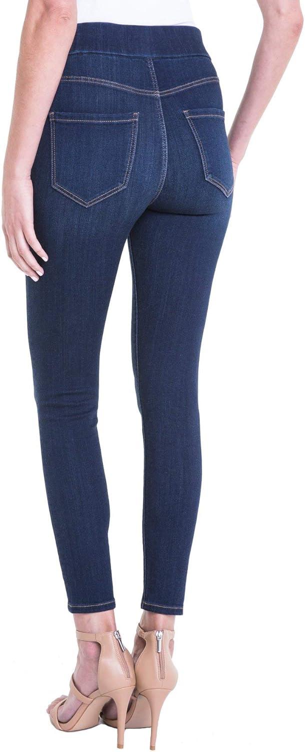 image:imageLiverpool Farrah HighWaist PullOn Ankle in Silky Soft Denim in Coronado MidGriffith Super Dark