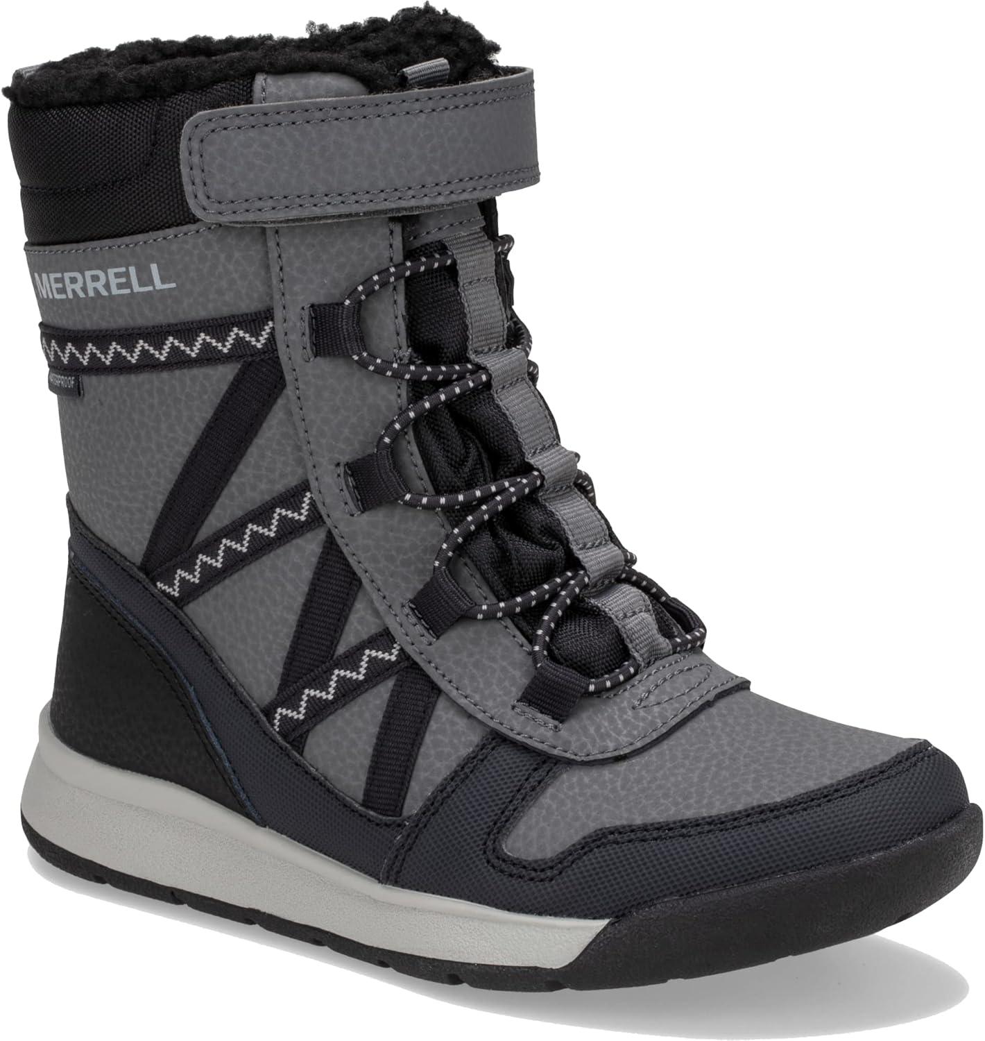 image:imageMerrell UnisexChild Snow Crush 20 WaterproofBlackGrey