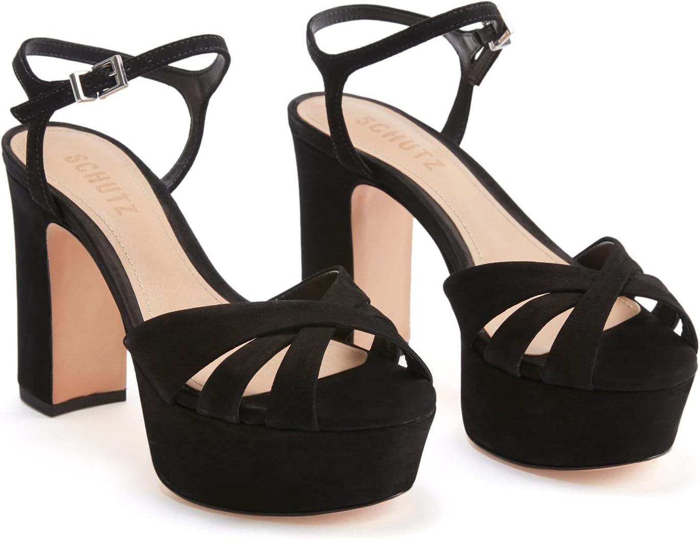 image:imageSCHUTZ womens Keefa Platform SandalBlack