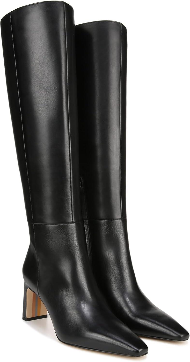 image:imageSam Edelman Womens Sylvia BootsBlack Leather Extra Wide Calf