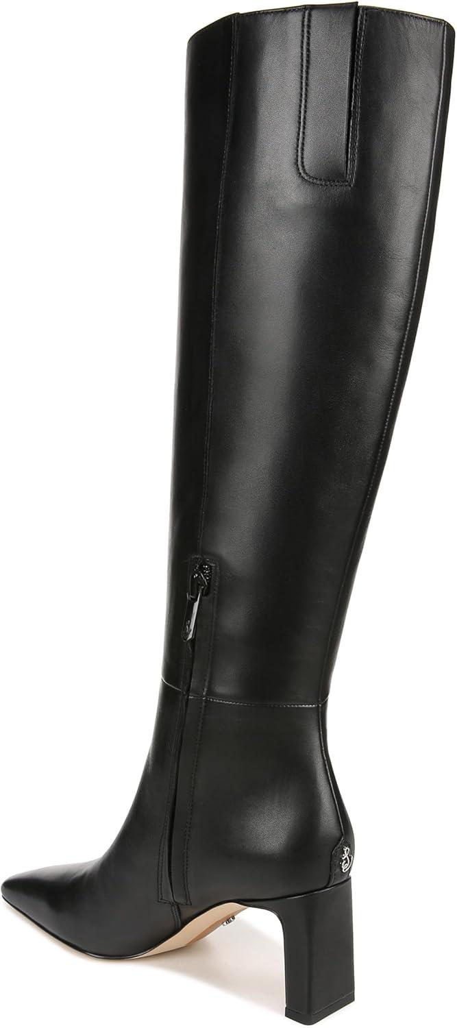 image:imageSam Edelman Womens Sylvia BootsBlack Leather Extra Wide Calf
