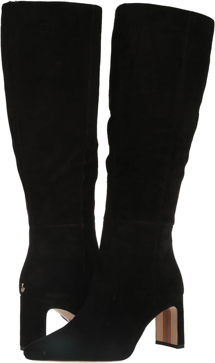 image:imageSam Edelman Womens Sylvia BootsBlack Suede Athletic Calf