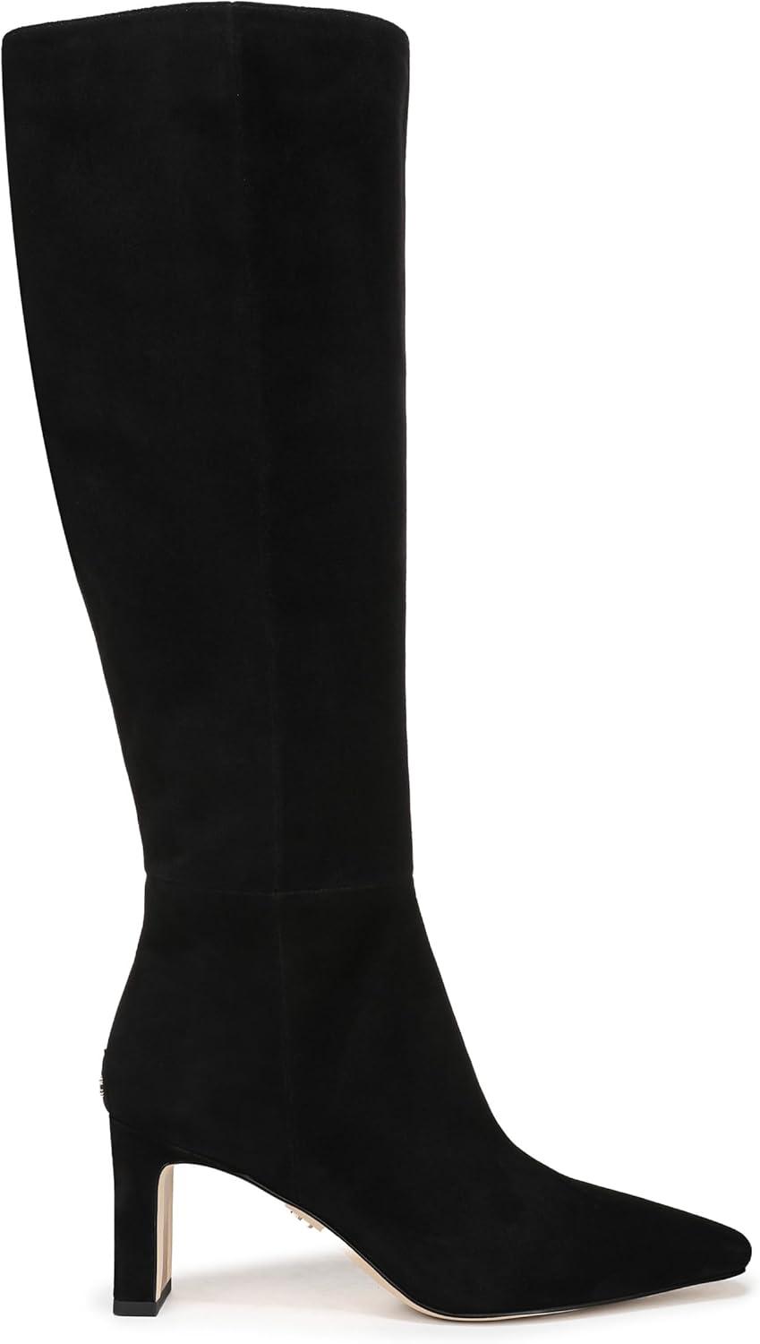 image:imageSam Edelman Womens Sylvia BootsBlack Suede Extra Wide Calf
