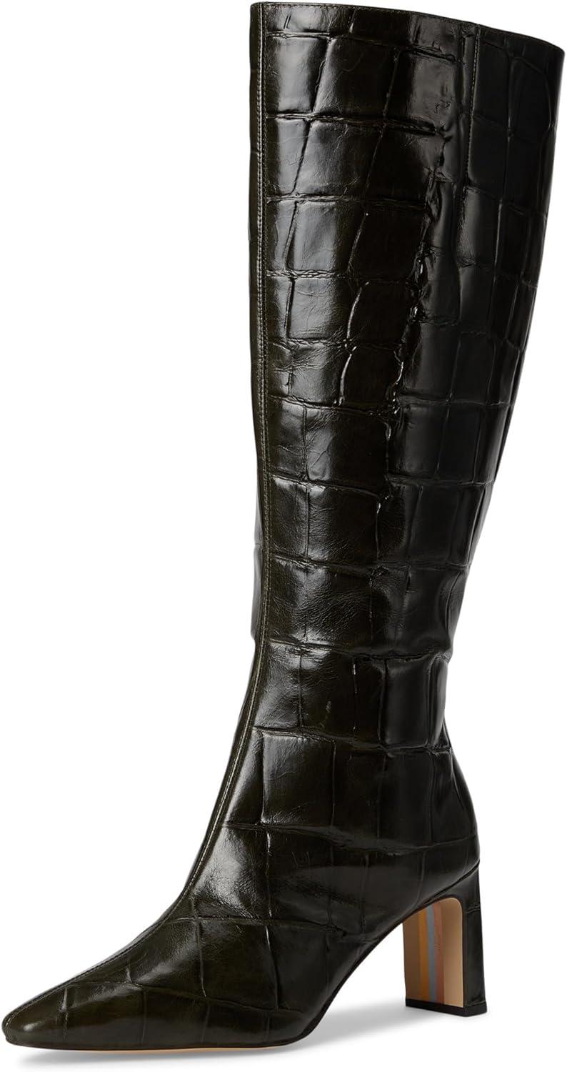image:imageSam Edelman Womens Sylvia BootsDeep Olive Wide Calf
