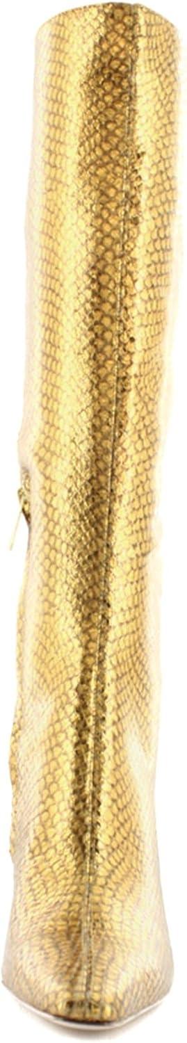 image:imageSam Edelman Womens Sylvia BootsMedallion Gold Snake Wide Calf