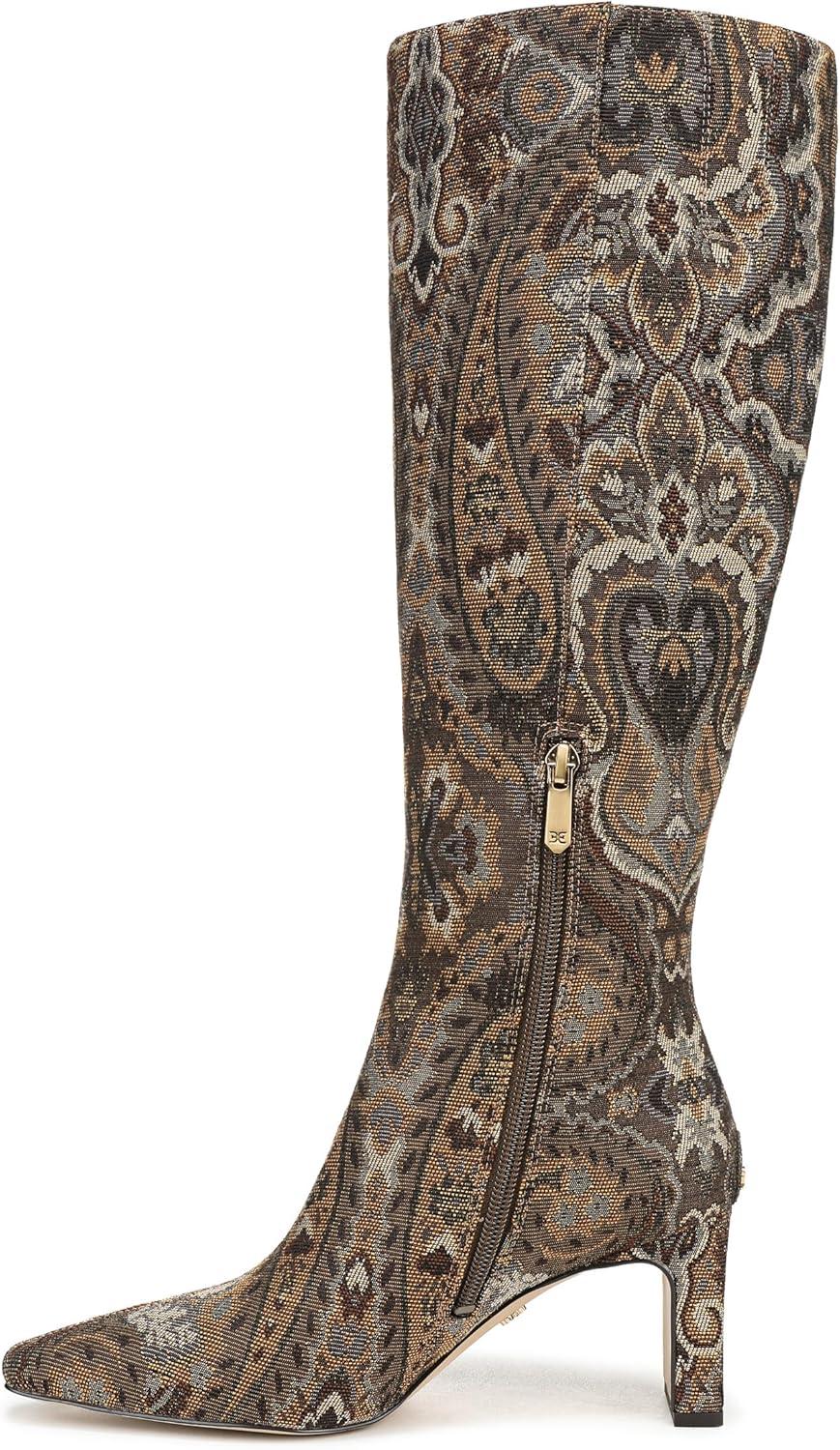 image:imageSam Edelman Womens Sylvia BootsOlive Paisley Multi Wide Calf