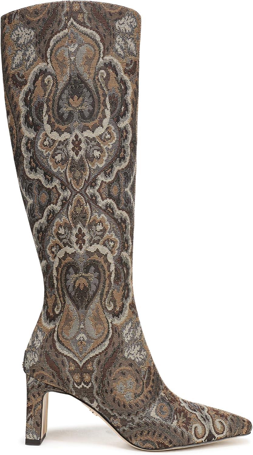 image:imageSam Edelman Womens Sylvia BootsOlive Paisley Multi Wide Calf
