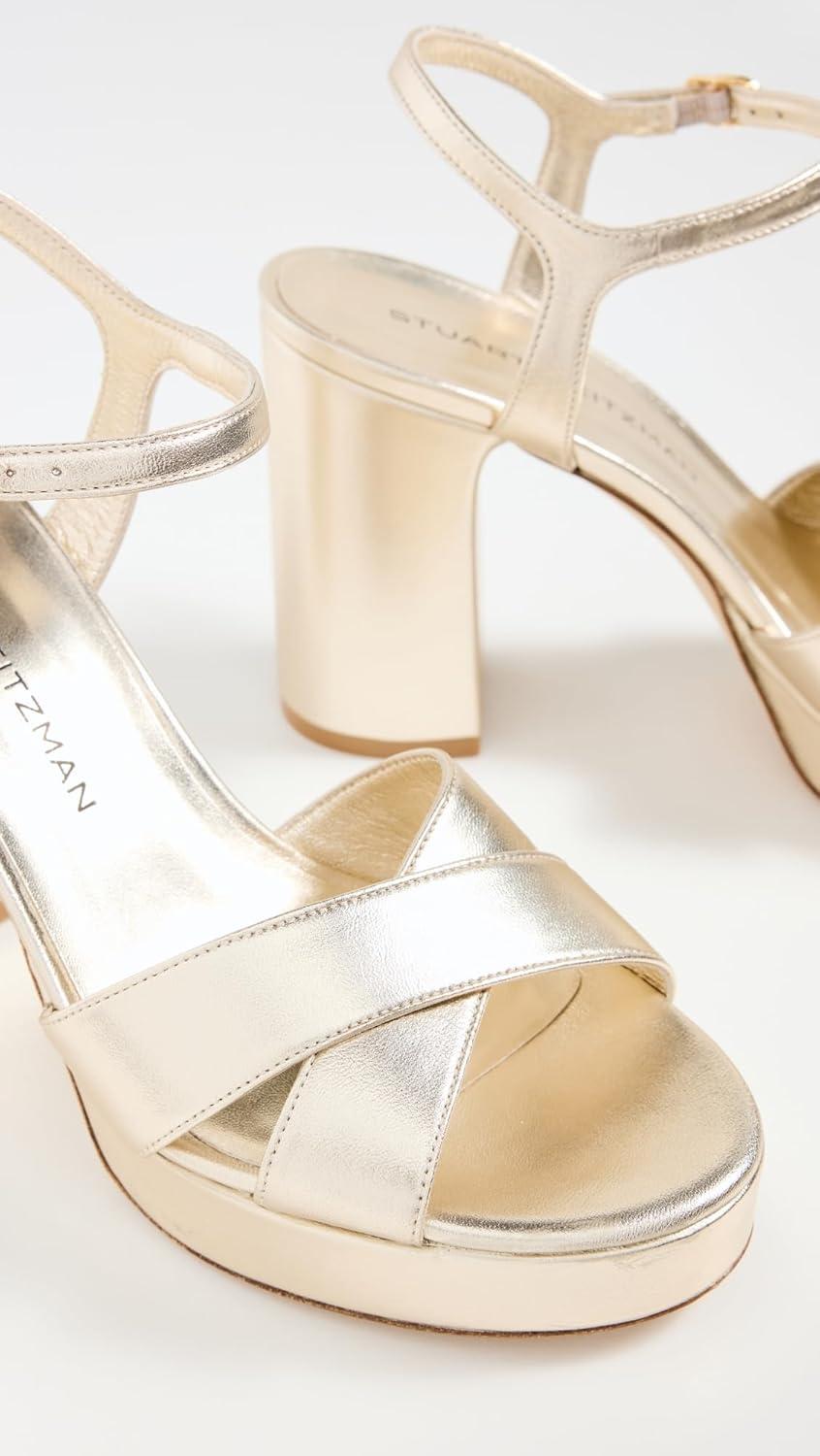 image:imageStuart Weitzman Womens Dayna Platform SandalsLight Gold