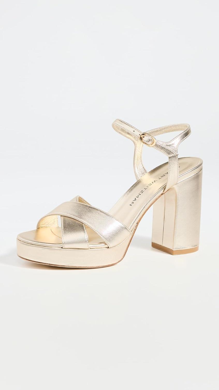 image:imageStuart Weitzman Womens Dayna Platform SandalsLight Gold