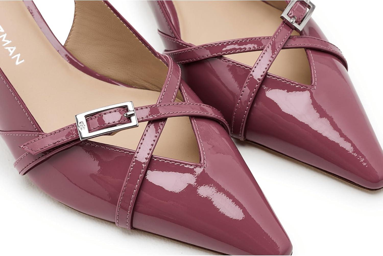 image:imageStuart Weitzman Womens Georgie Slingback 50 PumpDusty Berry
