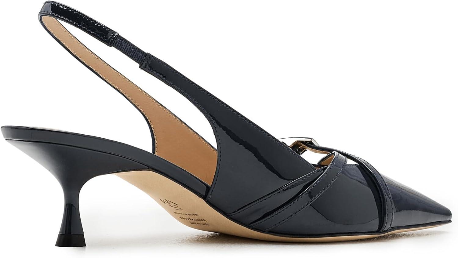 image:imageStuart Weitzman Womens Georgie Slingback 50 PumpNice Blue