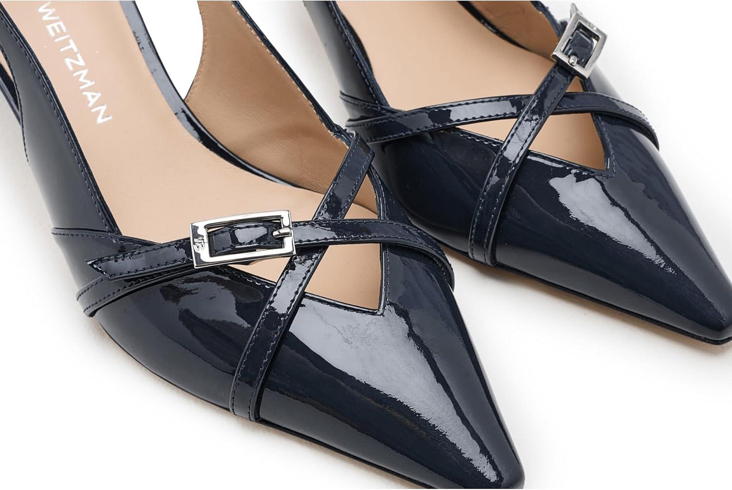 image:imageStuart Weitzman Womens Georgie Slingback 50 PumpNice Blue