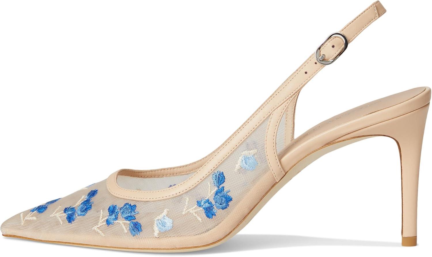 image:imageStuart Weitzman Womens Stuart Power Slingback 75Cielo MultiBarely Beige