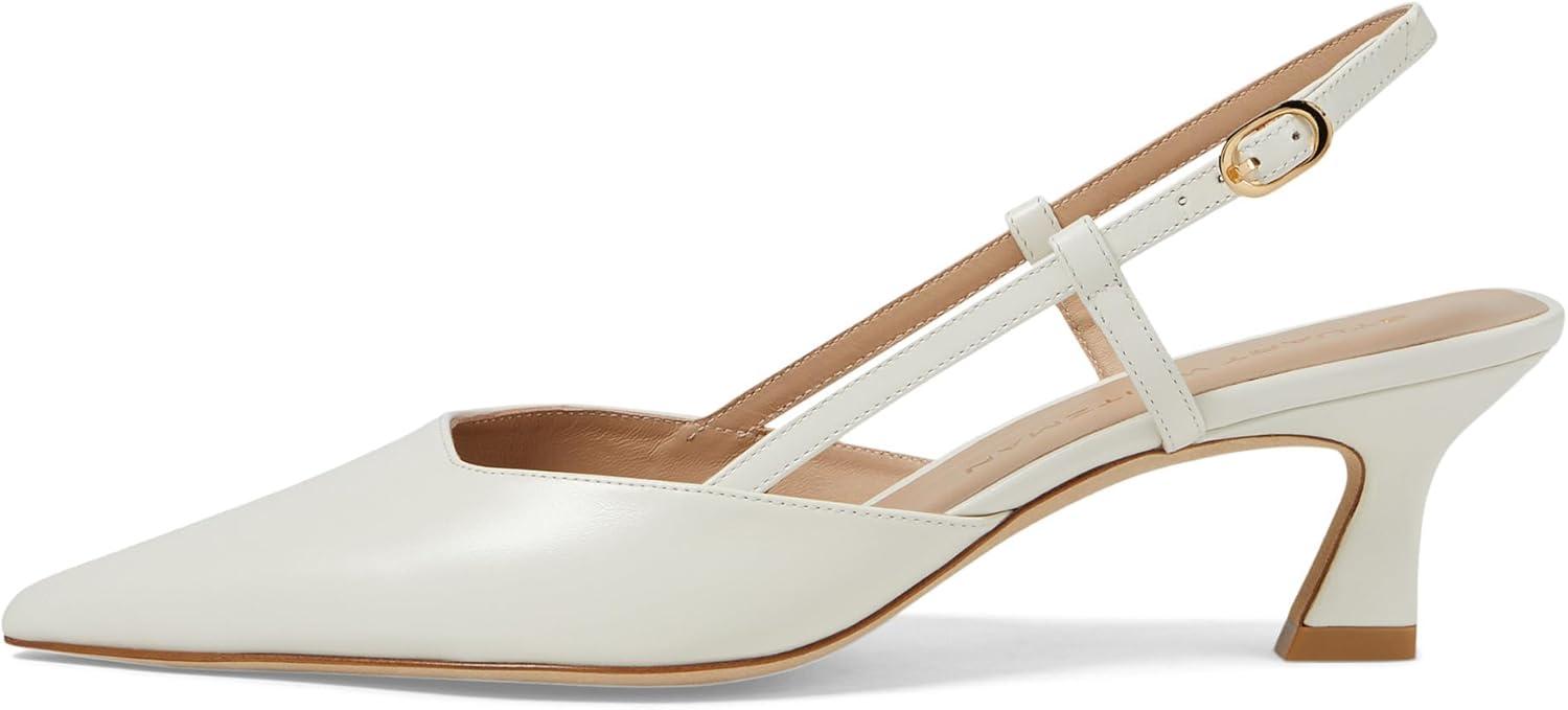 image:imageStuart Weitzman Womens Vinnie Slingback Pumps 50mmCream