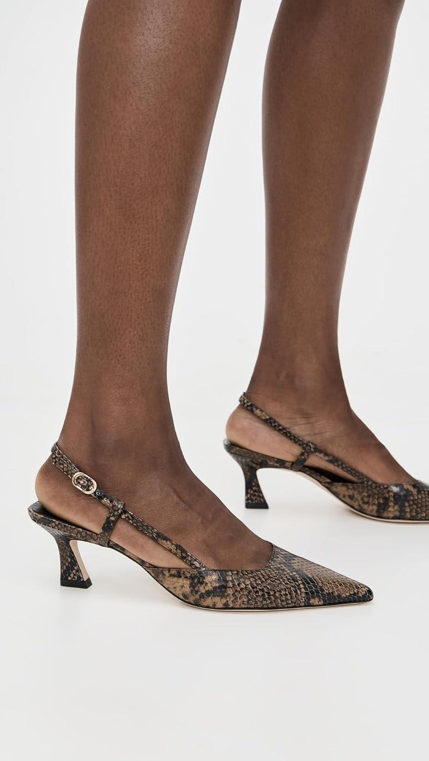 image:imageStuart Weitzman Womens Vinnie Slingback Pumps 50mmEspresso