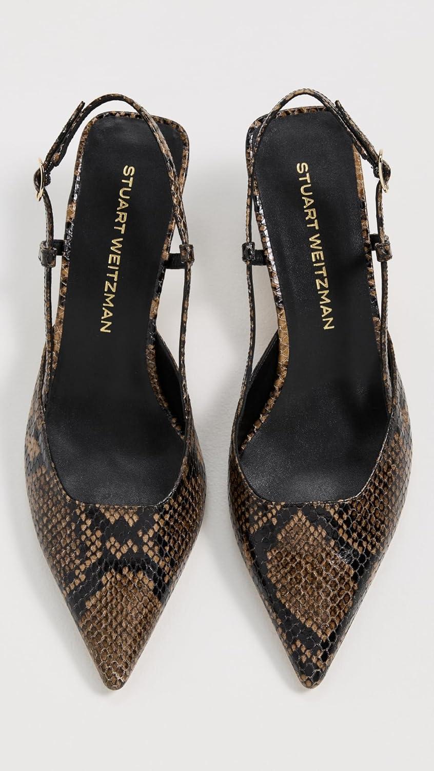 image:imageStuart Weitzman Womens Vinnie Slingback Pumps 50mmEspresso
