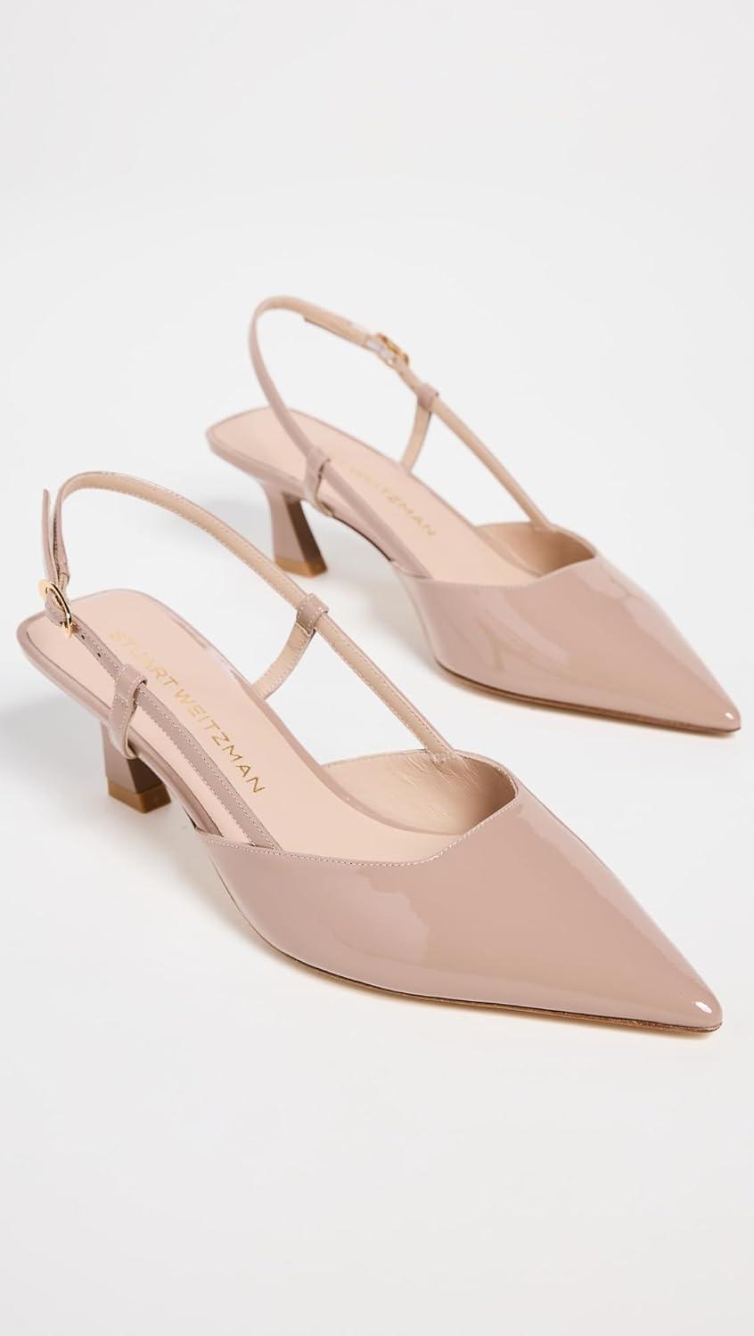 image:imageStuart Weitzman Womens Vinnie Slingback Pumps 50mmFawn