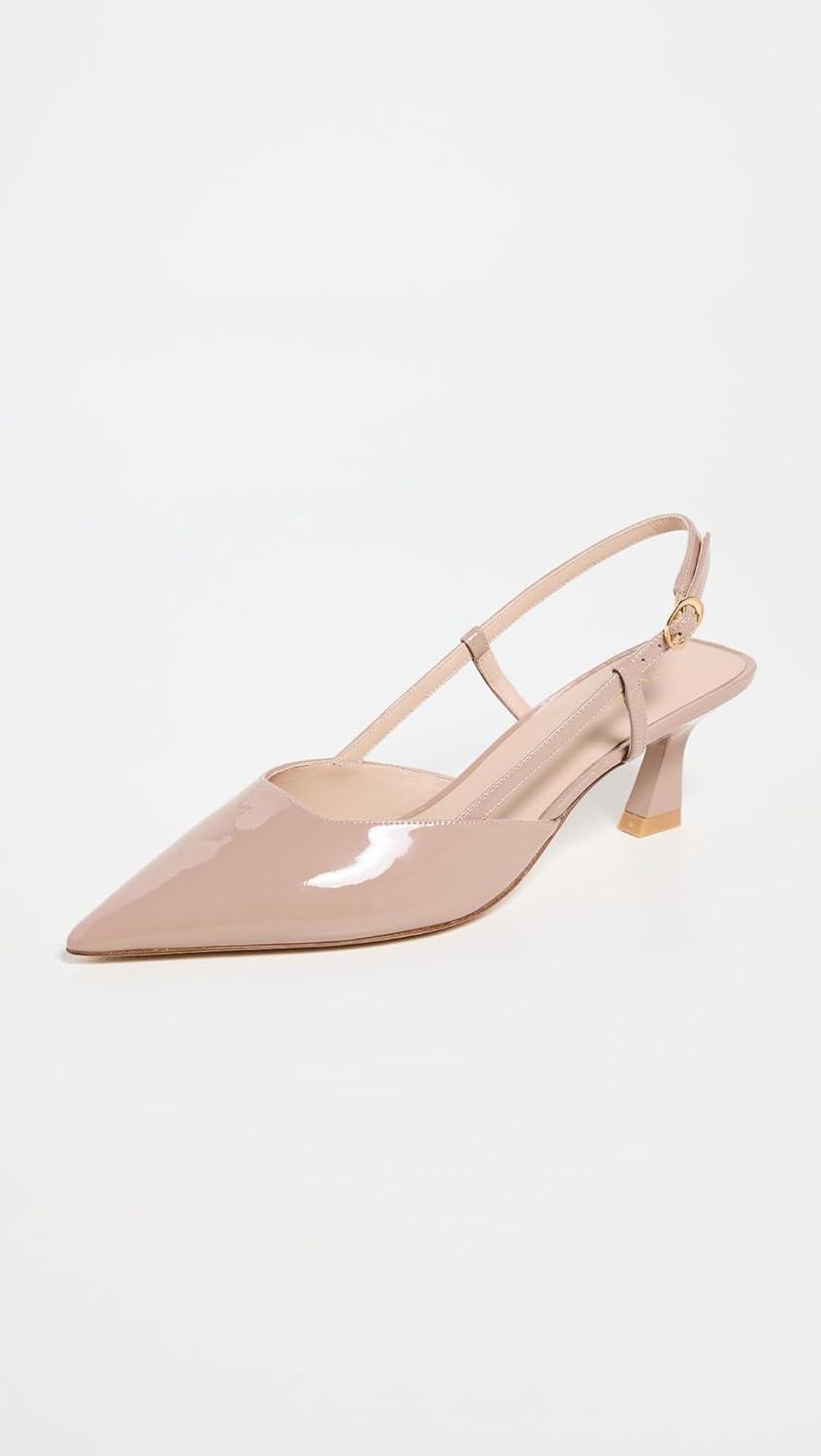 image:imageStuart Weitzman Womens Vinnie Slingback Pumps 50mmFawn