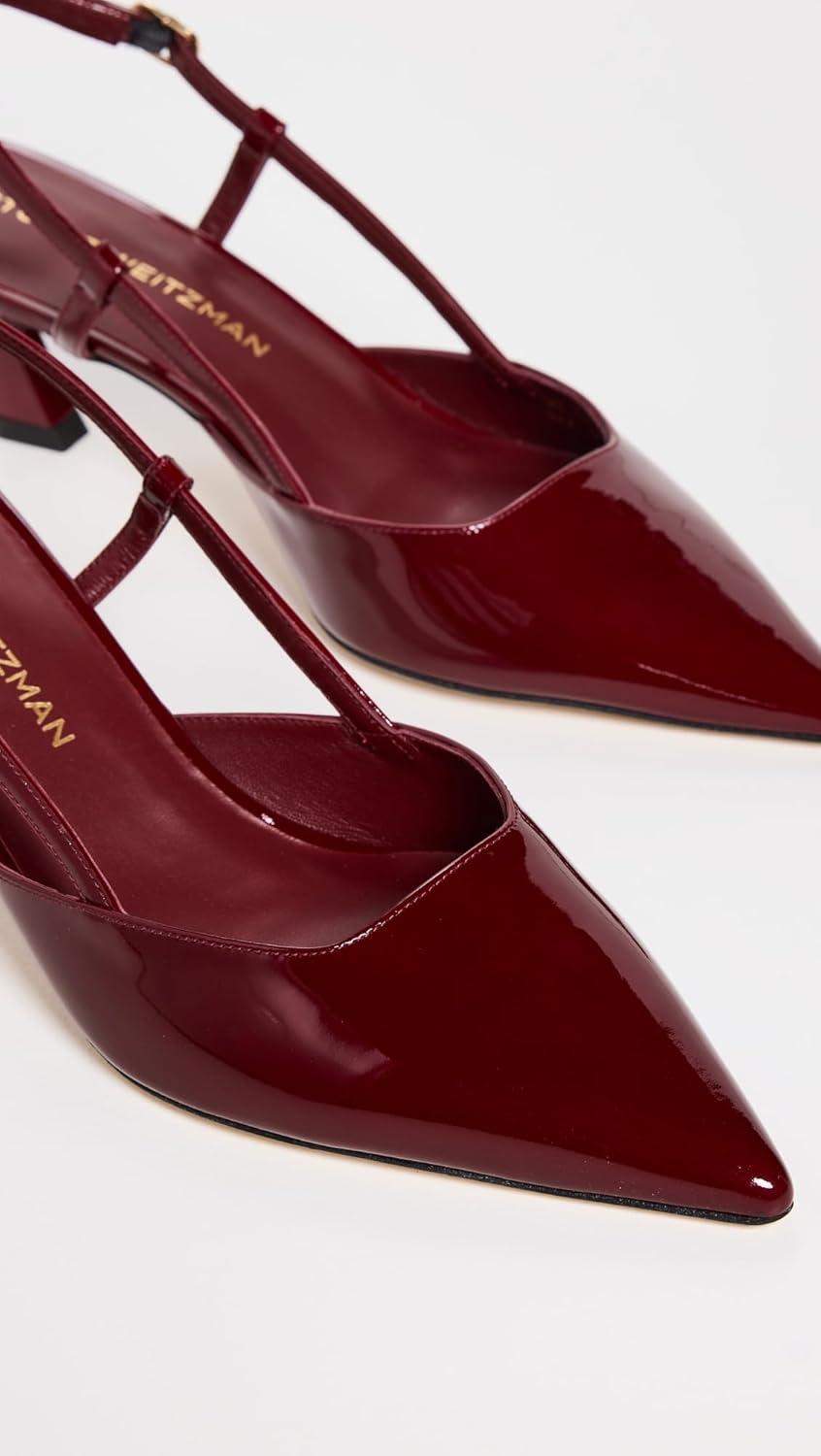image:imageStuart Weitzman Womens Vinnie Slingback Pumps 50mmRosewood