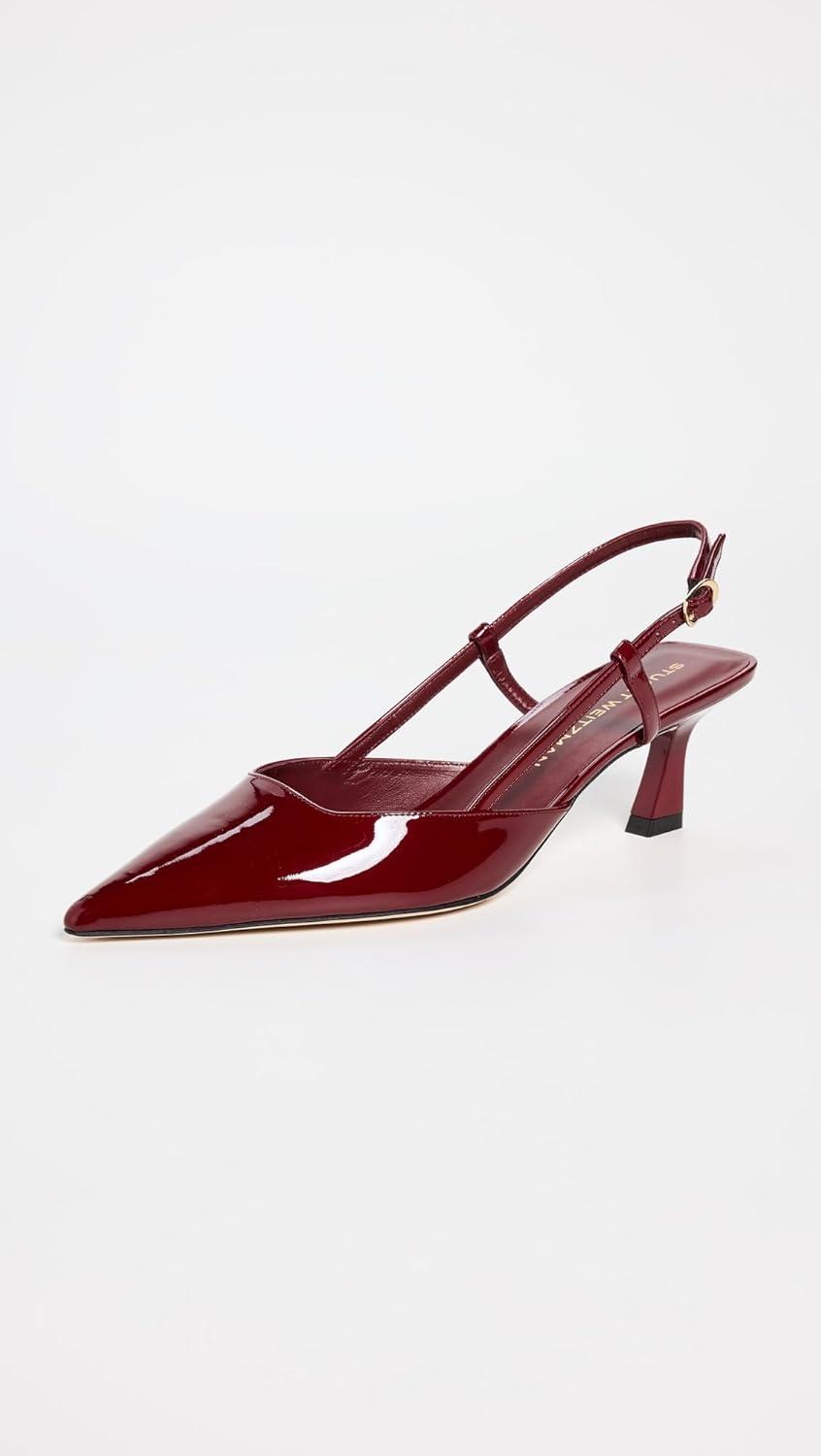 image:imageStuart Weitzman Womens Vinnie Slingback Pumps 50mmRosewood