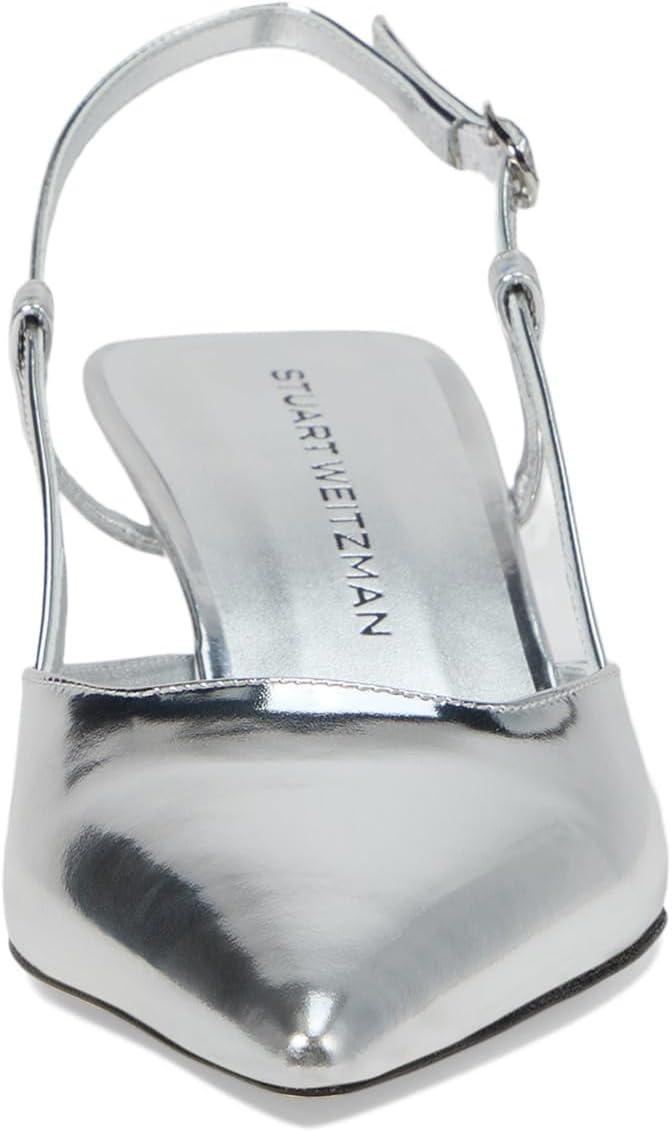image:imageStuart Weitzman Womens Vinnie Slingback Pumps 50mmSilver