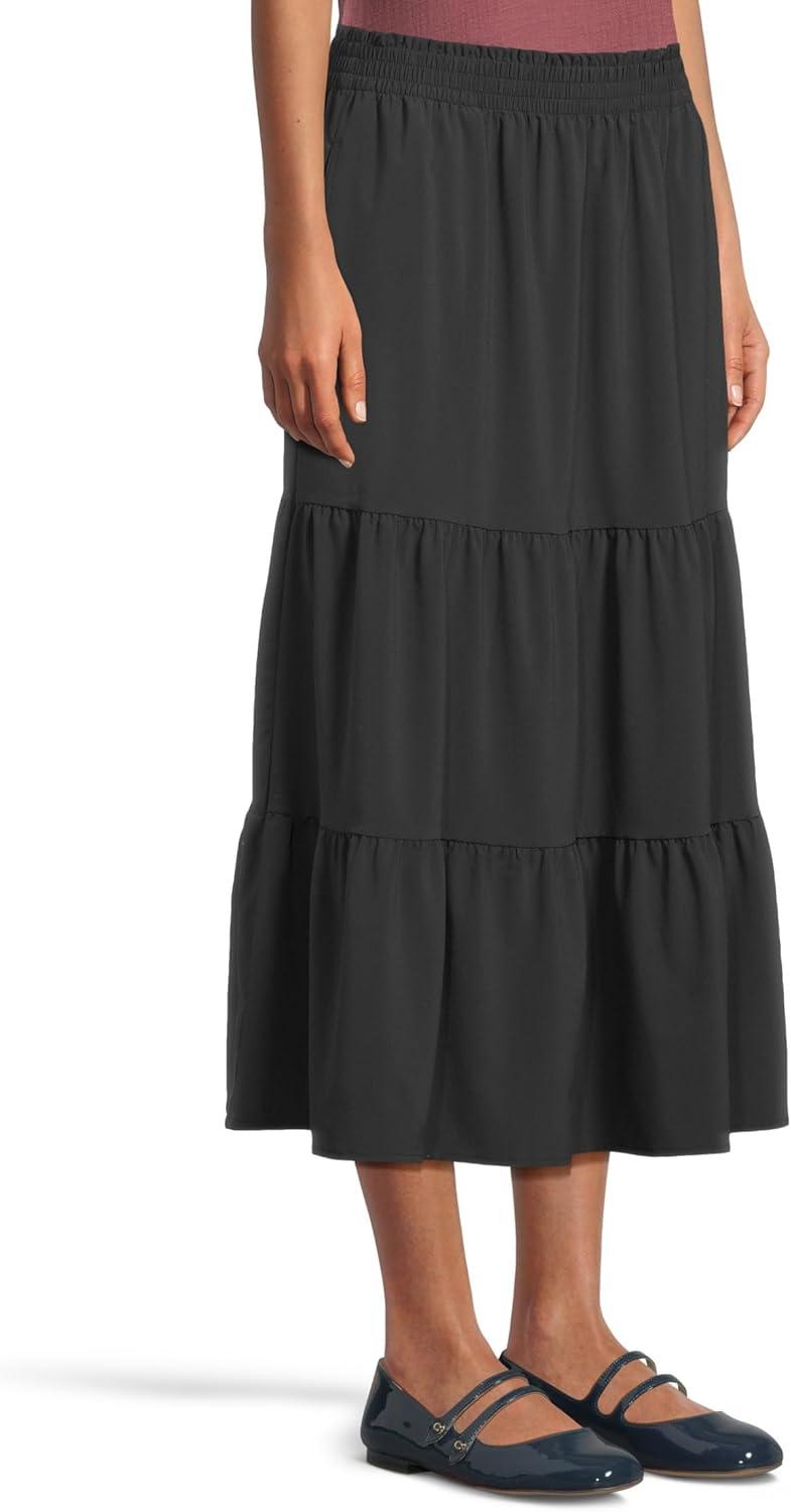 image:imageToadampCo Womens Sunkissed Tiered Midi SkirtBlack