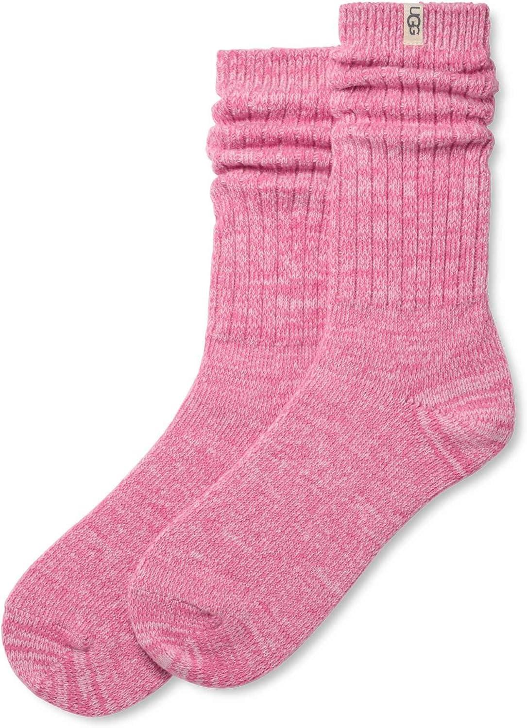 image:imageUGG Womens Rib Knit Slouchy Crew SockWoodviolet